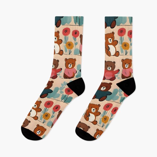 Item preview, Cute Teddy Bear Watercolor Pattern – Playful Kids Design designed and sold by Dream Garden.