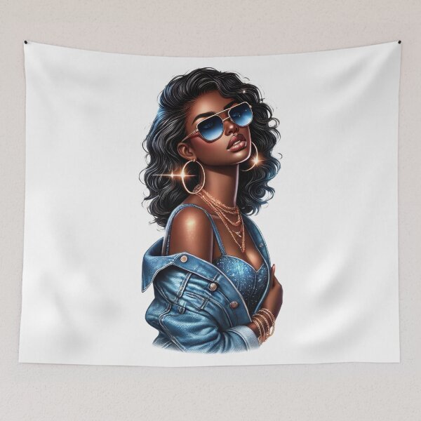 Item preview, Bold Denim Glam with Powerful Energy designed and sold by Lulunza.