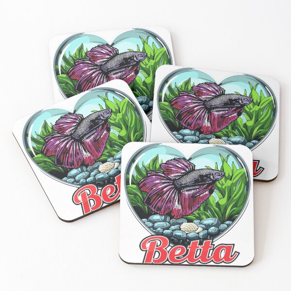 Item preview, I Love Betta – Colorful Tropical Fish Illustration designed and sold by Oriam Vision - Gaia Essence.