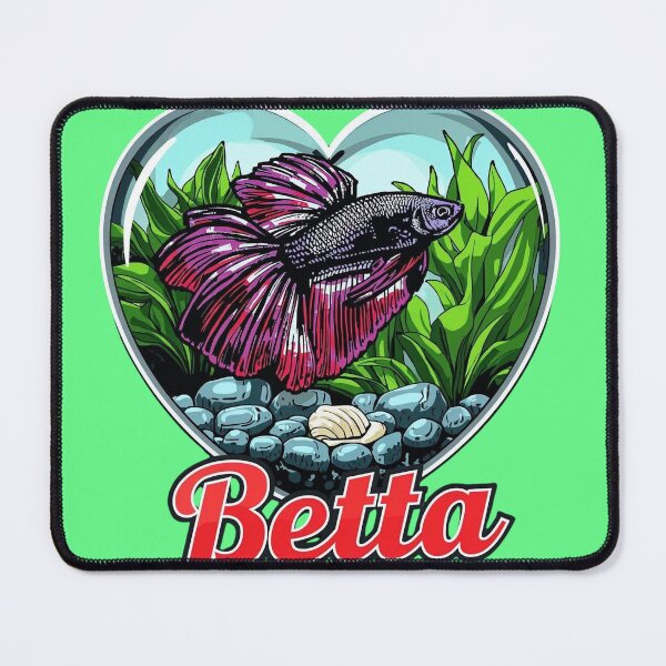 Item preview, I Love Betta – Colorful Tropical Fish Illustration designed and sold by Oriam Vision - Gaia Essence.