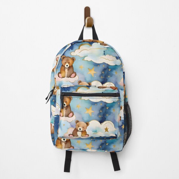 Item preview, Dreamy Teddy Bear in Clouds – Whimsical Night Sky Pattern designed and sold by Dream Garden.