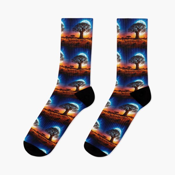 Item preview, mystical African moonlit landscape designed and sold by OandSDesigns23.