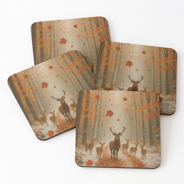 Item preview, Folhas de outono caindo na floresta   designed and sold by Leonornature.