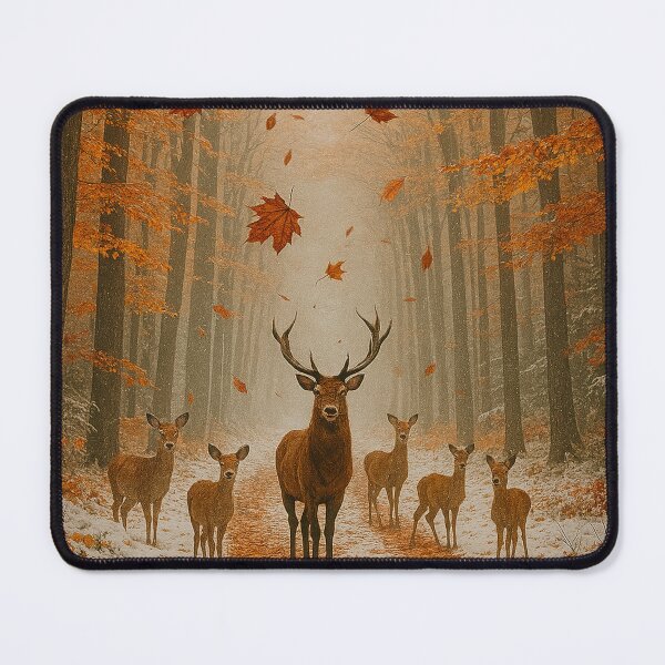 Item preview, Folhas de outono caindo na floresta designed and sold by Leonornature.