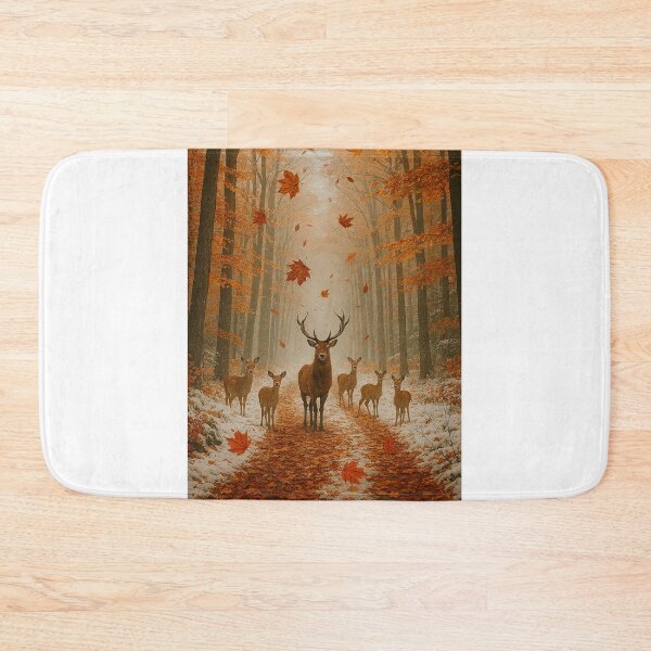 Item preview, Folhas de outono caindo na floresta   designed and sold by Leonornature.