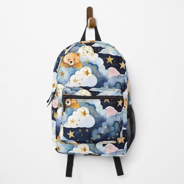 Item preview, Dreamy Teddy Bear in Clouds – Whimsical Night Sky Pattern designed and sold by Dream Garden.