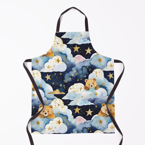 Item preview, Dreamy Teddy Bear in Clouds – Whimsical Night Sky Pattern designed and sold by Dream Garden.