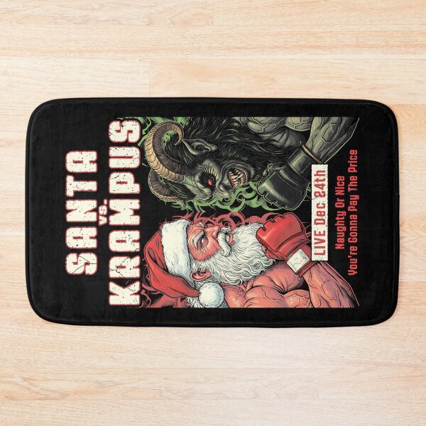 Item preview, MMA Mixed Martial Arts Funny Christmas Santa Krampus Fight designed and sold by GrandeDuc.