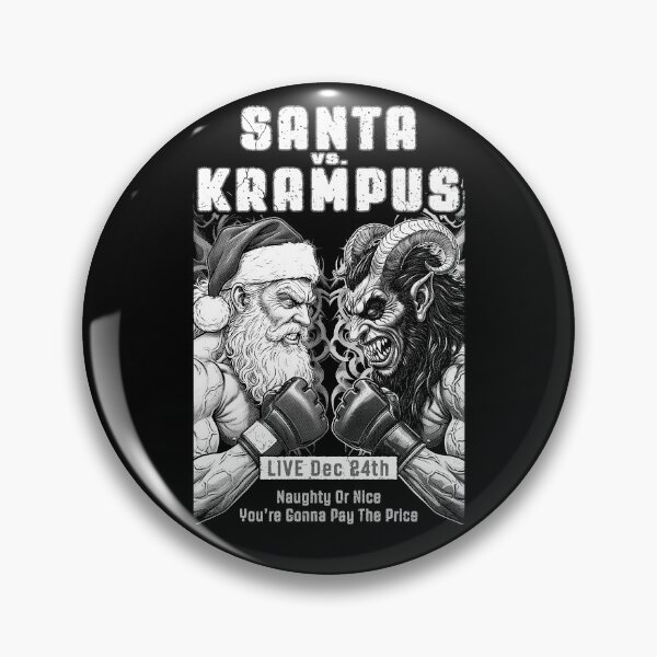 Item preview, MMA Mixed Martial Arts Funny Christmas Santa Krampus Fight designed and sold by GrandeDuc.