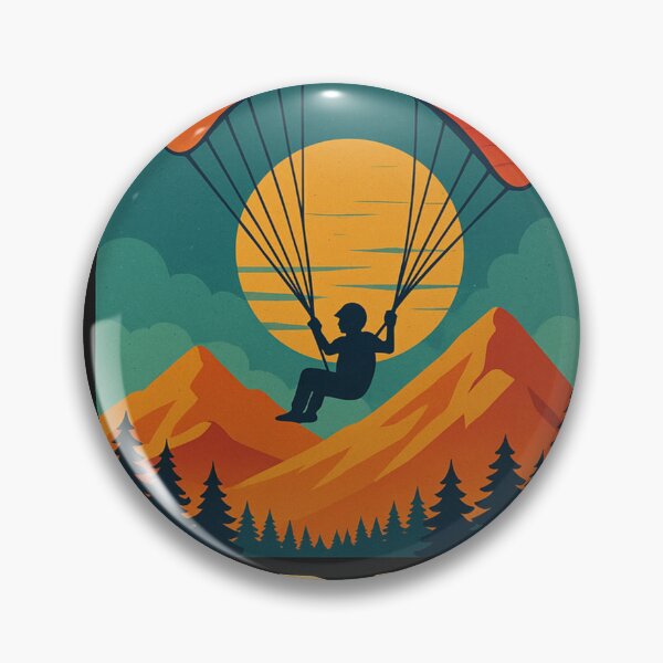 Item preview, Soar High – Retro Glider & Paragliding Design designed and sold by Czerkiz.