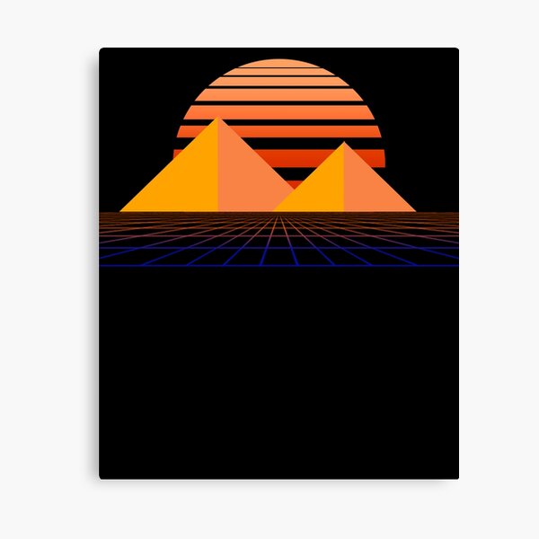Synthwave, Retrowave Design For The Eighties Music Lovers Canvas Print