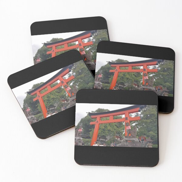 Item preview, Fox statues at Torii gate  designed and sold by Shirtvana.