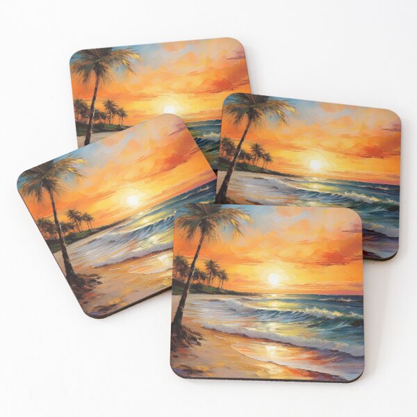 Item preview, Ocean Sunset-Painting designed and sold by RockitBaby.