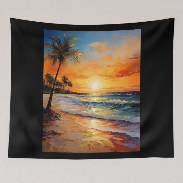 Item preview, Ocean Sunset-Painting designed and sold by RockitBaby.