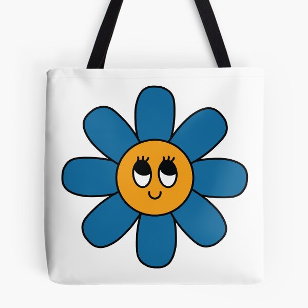 Aperçu de l'œuvre Fleur rétro avec un joli sourire créée et vendue par OhJaye.
