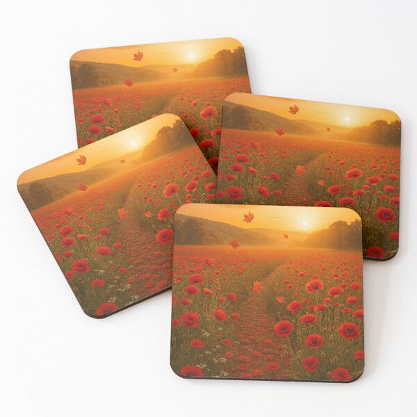 Item preview, Campo florido ao pôr do sol designed and sold by Leonornature.