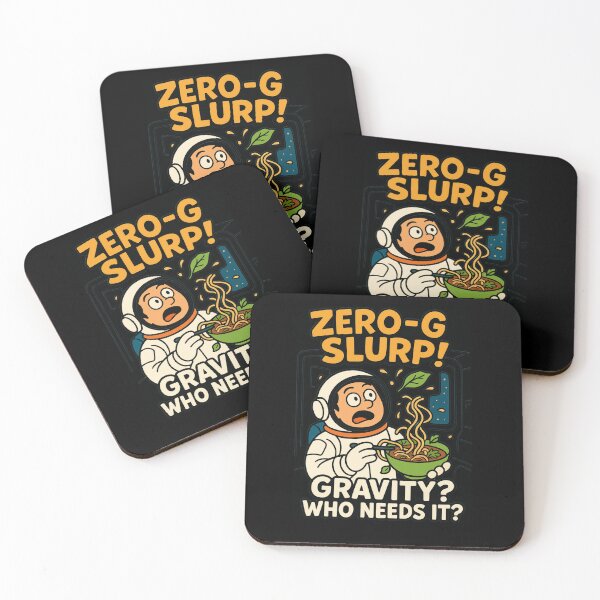 Item preview, Zero-G Slurp Funny Space Food Pun designed and sold by Oommen Studio .