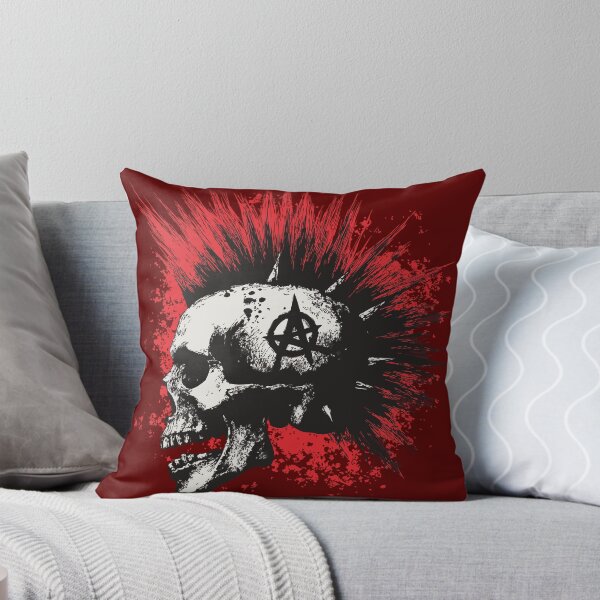 Item preview, Punk Rock Skull with Mohawk – Grunge Style Design designed and sold by drizzd.