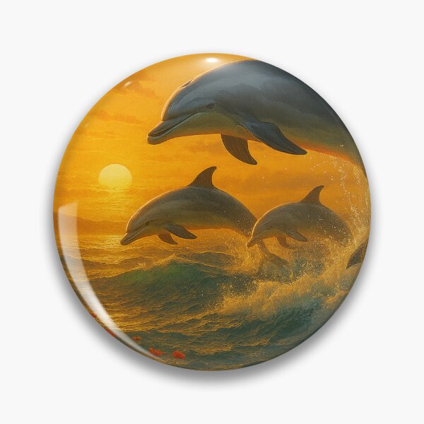 Item preview, Golfinhos ao pôr do sol   designed and sold by Leonornature.