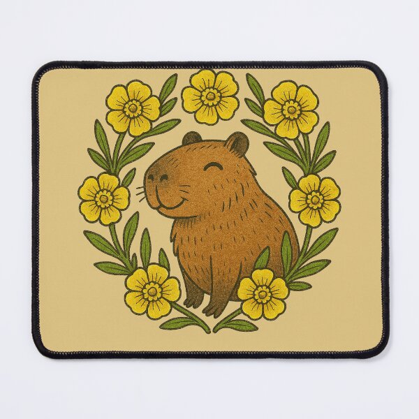 Item preview, Happy Capybara designed and sold by FrictionMaxxing.