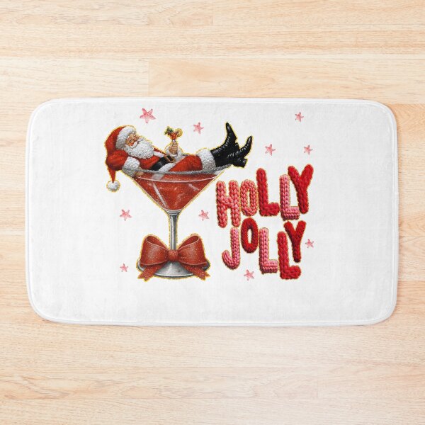 Item preview, Holly Jolly, Winter Season, Santa Claus designed and sold by vintagearttee.