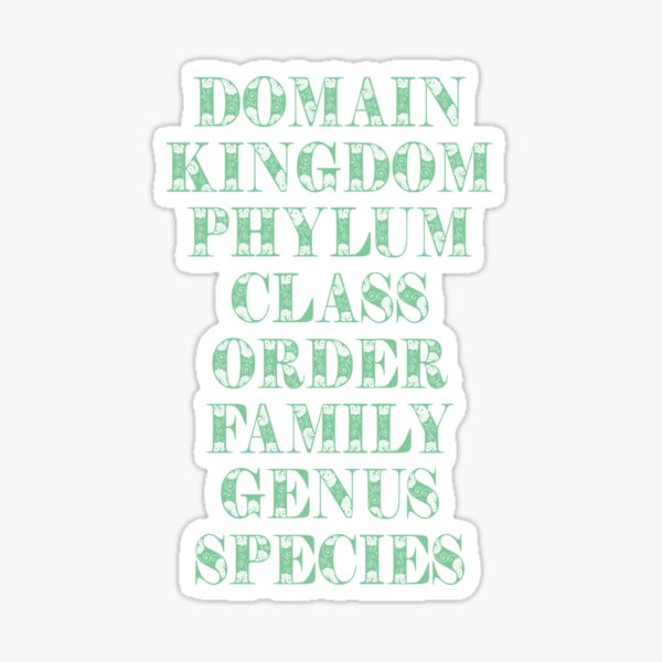 TAXONOMY TEE Sticker