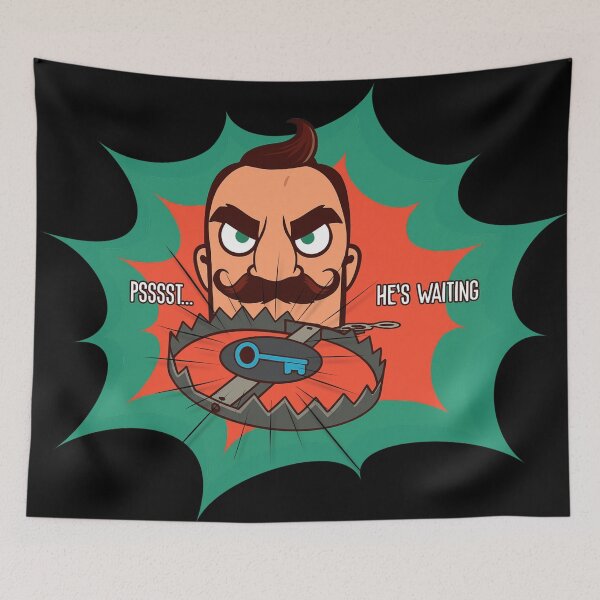 Item preview, Beware the Trap! - Hello Neighbor Fanart designed and sold by Ivy-Triggs.