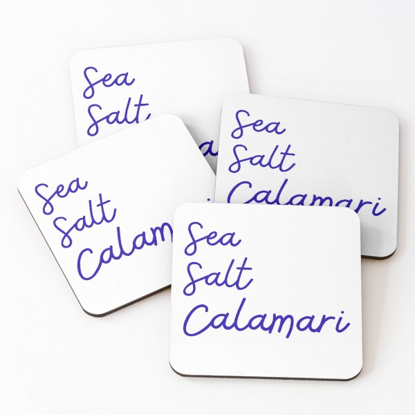 Item preview, Sea Salt Calamari – Coastal Minimalist Art designed and sold by BalbaAndParsley.