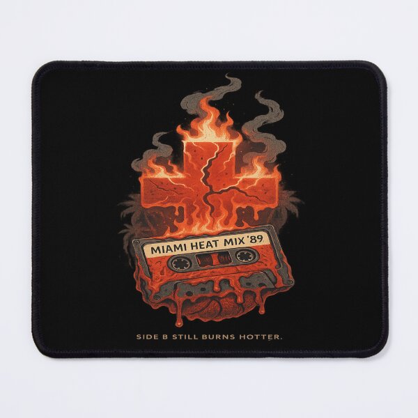 Item preview, Miami Heat Mix ’89 – The Burn Unit Retro Tee designed and sold by POD DYNASTY | Original Print On Demand T-Shirt Graphics.
