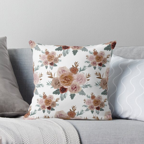Item preview, Mocha Rose Elegance – Vintage Floral Pattern designed and sold by MNX.