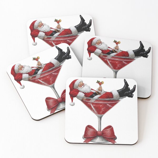 Item preview, Santa Cocktail, Winter Season, Santa Claus designed and sold by vintagearttee.