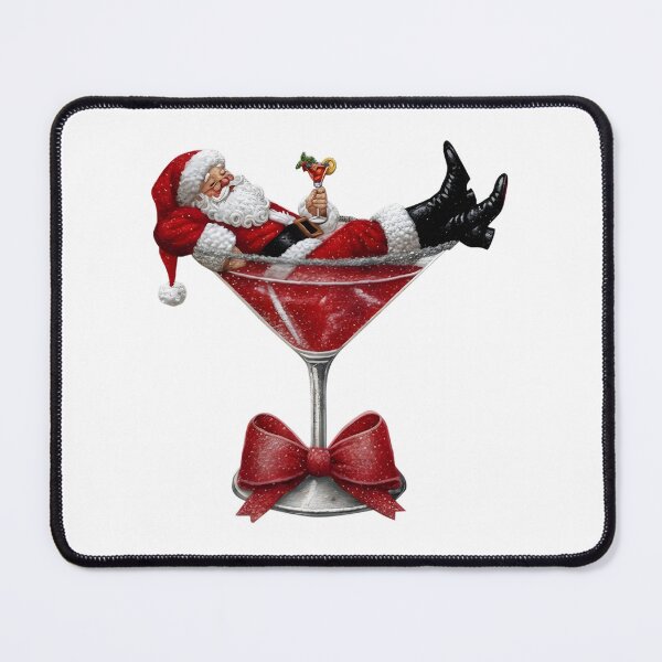Item preview, Santa Cocktail, Winter Season, Santa Claus designed and sold by vintagearttee.