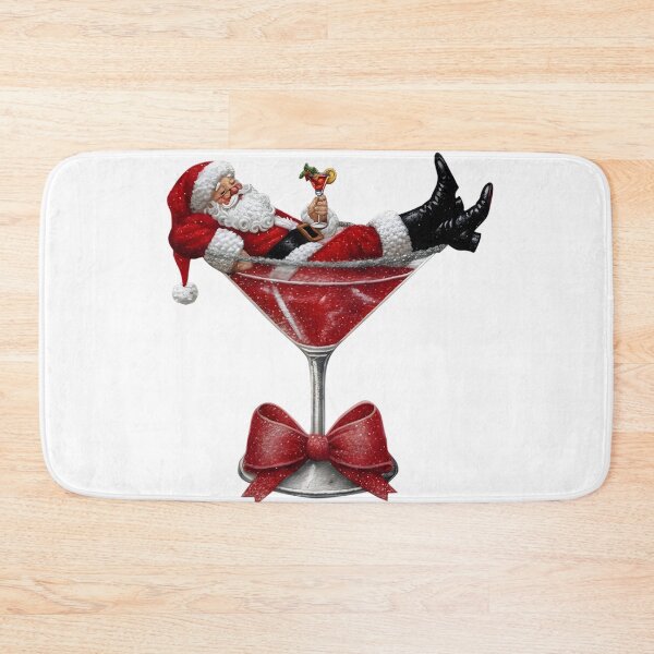 Item preview, Santa Cocktail, Winter Season, Santa Claus designed and sold by vintagearttee.
