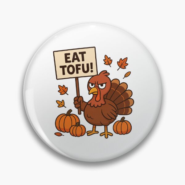 Item preview, Funny Turkey Protest Eat Tofu Thanksgiving designed and sold by ookiArt.