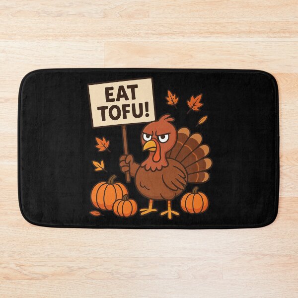 Item preview, Funny Turkey Protest Eat Tofu Thanksgiving designed and sold by ookiArt.