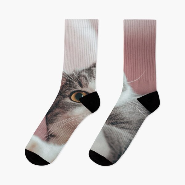 Item preview, Encantador gato gris descansando en un sofá designed and sold by anytka.