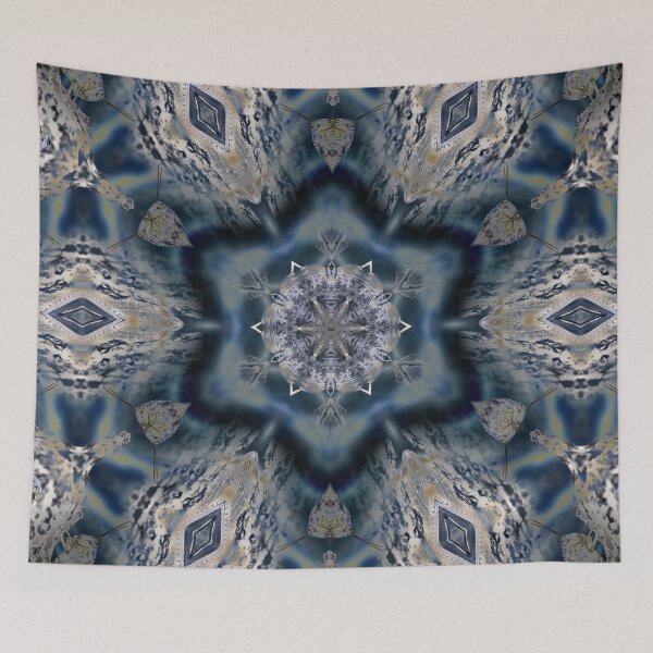 Item preview, Grasshopper in shades of blue – Kaleidoscopic insect of silence / Swiss art photography designed and sold by Raphael Wolf.