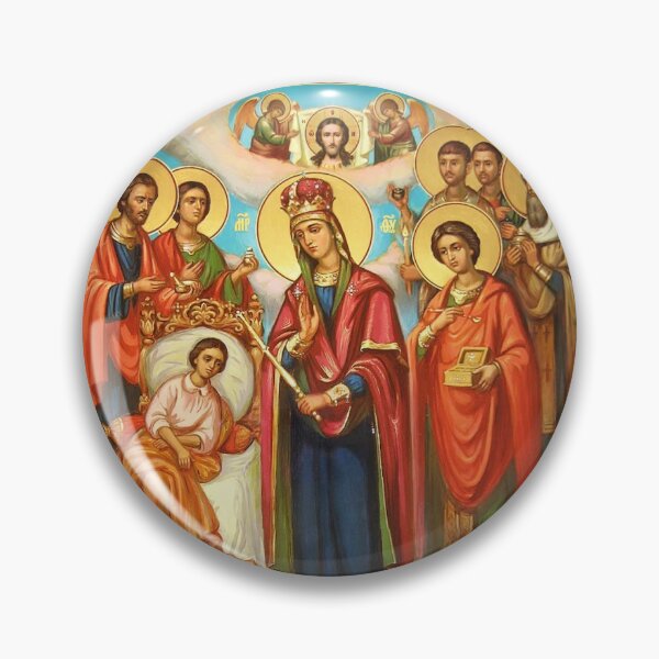 Item preview, Icon of the Holy Mother of God "Healer" designed and sold by orthodox-icon.