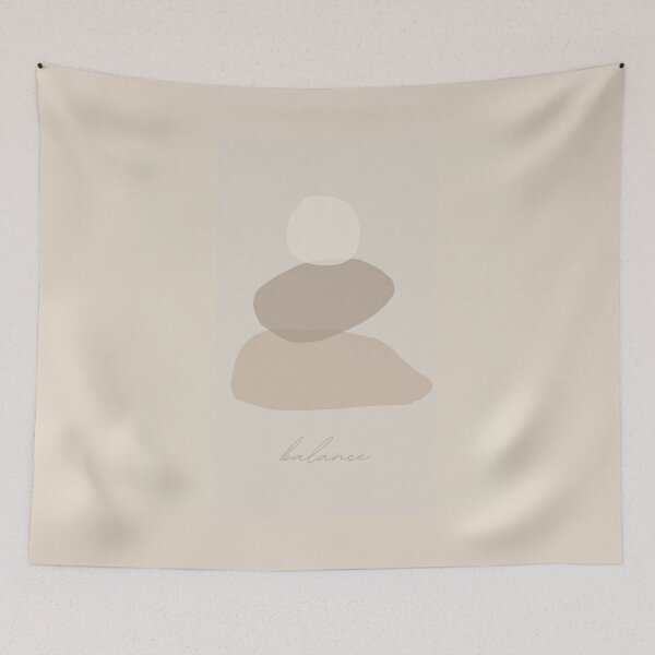 Item preview, Balance – Minimal Abstract Neutral Art | Calm Beige Zen Design designed and sold by AngelVibess.
