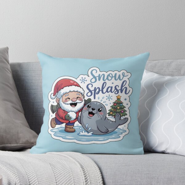 Item preview, Christmas Gnomes Sticker Snow Splash Gnome & Seal Fun Holiday Art designed and sold by Nuist25.
