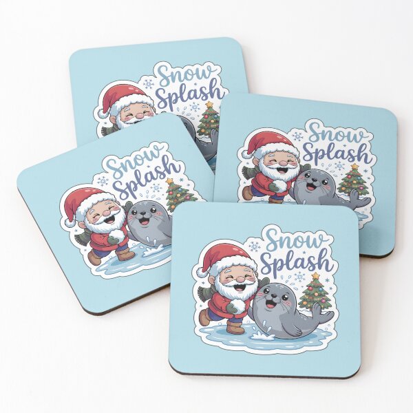 Item preview, Christmas Gnomes Sticker Snow Splash Gnome & Seal Fun Holiday Art designed and sold by Nuist25.