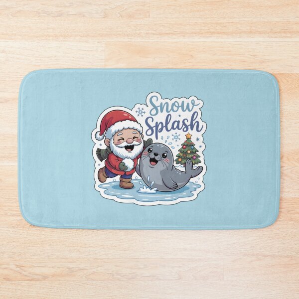 Item preview, Christmas Gnomes Sticker Snow Splash Gnome & Seal Fun Holiday Art designed and sold by Nuist25.
