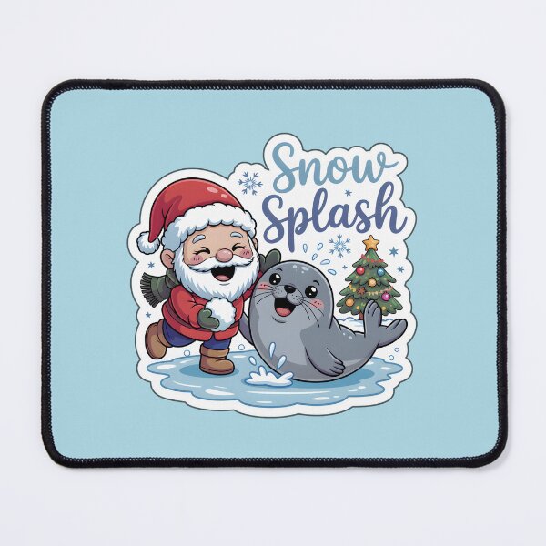 Item preview, Christmas Gnomes Sticker Snow Splash Gnome & Seal Fun Holiday Art designed and sold by Nuist25.