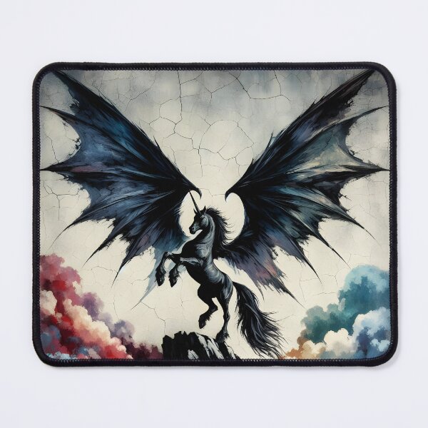 Item preview, Black Alicorn, Ai Generated Art designed and sold by ACC .