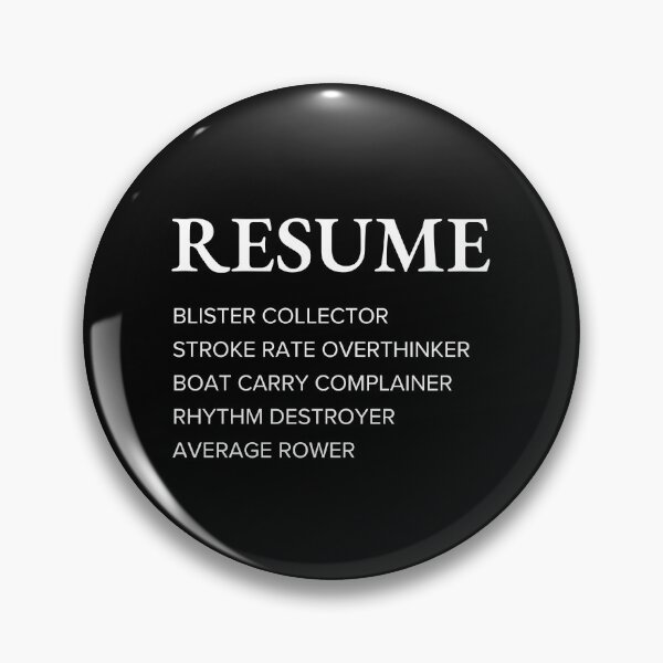Item preview, Funny Rower Resume Style Sarcastic Rowing designed and sold by StrideSuccess.