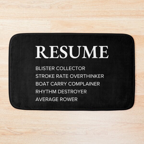 Item preview, Funny Rower Resume Style Sarcastic Rowing designed and sold by StrideSuccess.