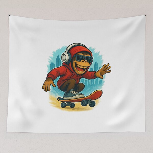 Item preview, Skater Monkey - City designed and sold by RW-Art-Design.