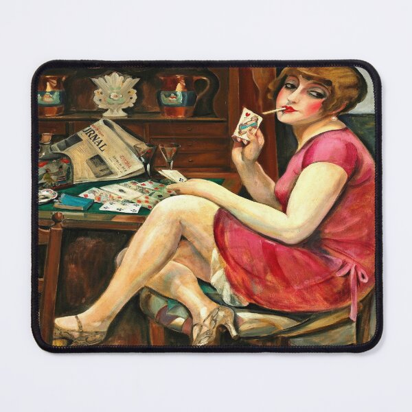 Item preview, Solitaire by Gerda Wegener (1928)// Public Domain designed and sold by Vernissage-dart.