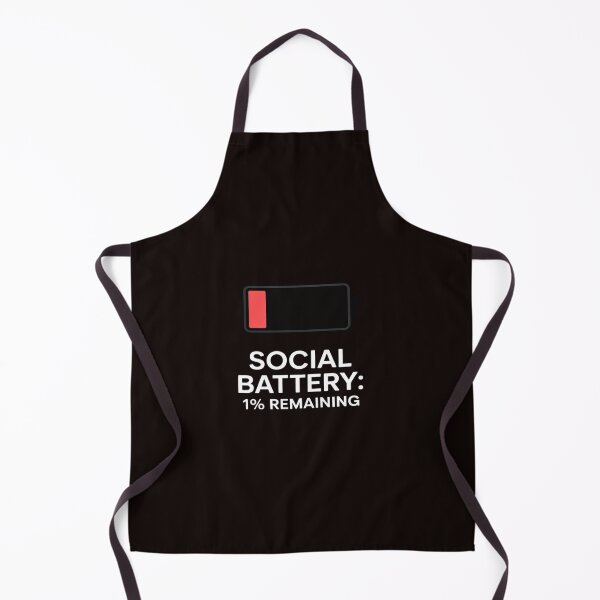Item preview, Social Battery 1 Percent Remaining Funny Introvert designed and sold by JonBarnes22.