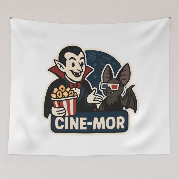 Item preview, Cine-Mor — Fang-tastic Movie Night designed and sold by Cheerioza.